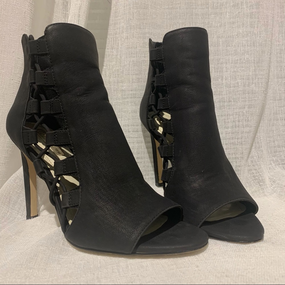 Black Opened Toe Heels - image 3